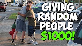 Giving Homeless People 1000 Not Clickbait [upl. by Kubis]