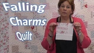 Falling Charms Quilt Tutorial  Quilting With Charm Packs [upl. by Kawai107]