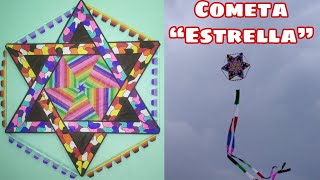 Cómo Hacer un Papalote o Cometa quotEstrellaquot  How to Make Star Kite  Saranggola Star [upl. by Ardys]