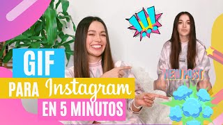 Como crear Gif para instagram en 5 minutos 2020 [upl. by Leuqcar250]