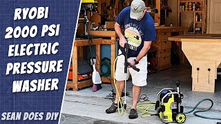 Ryobi 2000 PSI 12 GPM Electric Pressure Washer Setup and Test [upl. by Aztilay]