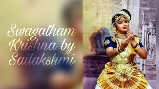 Swagatham Krishna dance performance by Sailakshmi Ravikumar [upl. by Rozek]