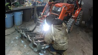 Welding a grapple bucket [upl. by Yeclehc432]