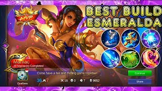 Esmeralda Best Build  Mobile Legends Bang Bang [upl. by Eylrahc]