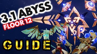 Spiral Abyss 31 Guides Floor 12  Genshin Impact [upl. by Noj]