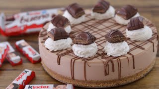 NoBake Kinder Bueno Cheesecake Recipe [upl. by Moulton]