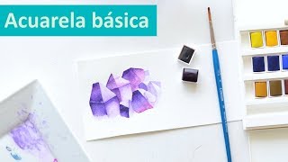 como pintar con acuarelas tecnicas basicas [upl. by Eugilegna]