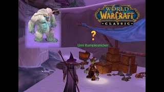 Classic WoW Are We There Yeti Bsause Completes Yeti Quest [upl. by Kelula]