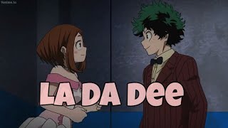 Deku x Uraraka AMV  La Da Dee  My Hero Academia [upl. by Stockton]