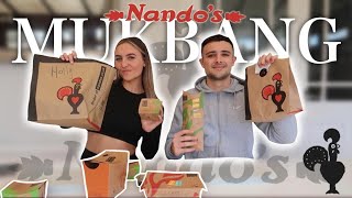 NANDOS MUKBANG WITH BOYFRIEND [upl. by Auqinimod]