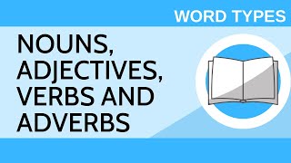 Nouns Adjectives Verbs and Adverbs  Word Types I [upl. by Kathi268]