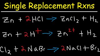 Single Replacement Reactions and Net Ionic Equations [upl. by Sakul]