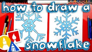 How To Draw A Snowflake [upl. by Dorman]