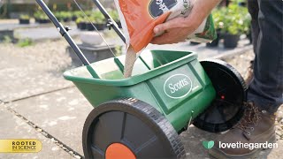 Scotts® EvenGreen Drop Spreader  How To Use [upl. by Morse953]