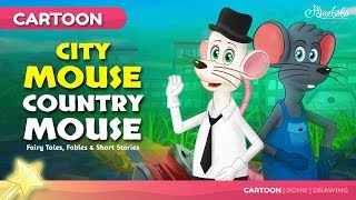 The City Mouse and the Country Mouse Fable and Bedtime Stories for Kids [upl. by Snave]