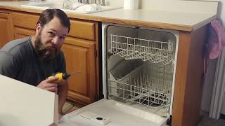 DIY How to install a new dishwasher Samsung DW80R5060UG [upl. by Nek21]