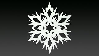 Paper Snowflake Tutorial  How To Make A Snowflake In 5 Minutes [upl. by Vevine934]