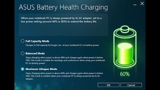 ASUS Laptop Battery Health Charging  Maximize Battery Life [upl. by Sliwa]