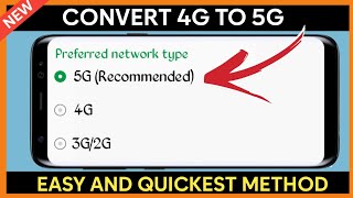 How to Convert 4G to 5G on any Network  Complete Guide to Increase Internet Speed [upl. by Nabi307]