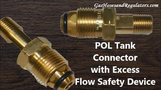 POL Tank Connector with Excess Flow Safety Device [upl. by Blainey]