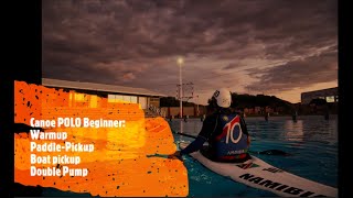 Canoe POLO  WARMUP and intermediate skills [upl. by Yblocaj]