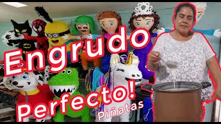 Como HACER ENGRUDO Para PIÑATAS Paso a Paso Fácil Y Rápido [upl. by Ynnattirb]