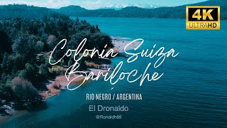 Colonia Suiza Bariloche Rio Negro  Argentina  Cinema Drone 4K [upl. by Linskey]