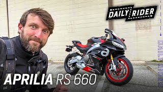 2021 Aprilia RS 660 Review  Daily Rider [upl. by Onairda]