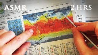 ASMR 2 hrs Climate Zones of the World  Map Tracing [upl. by Trub]