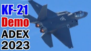 KF21 Boramae 보라매 Demo Flight Seoul ADEX 2023 KAI South Korean Newest Fighter [upl. by Nitsuj]