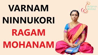 Varnam  Ninnukori  Ragam  Mohanam Sing Along [upl. by Hserus]