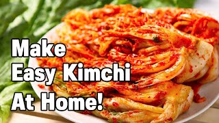 HOW TO MAKE SIMPLE KIMCHI  Around The World Cooking [upl. by Airdnoed]