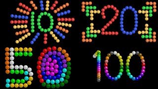 Color Ball Counting Collection  Count to 10 20 50 amp 100  The Kids Picture Show Learning Video [upl. by Tlevesor]