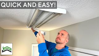 How to Change Long Light Bulbs  T12 Fluorescent Light Bulbs [upl. by Aihsyn86]