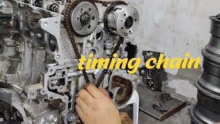 Timing Chain Replacement  Kia Rio  Part 3 [upl. by Joerg769]