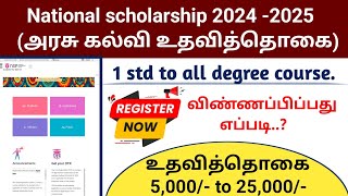 How to Apply National scholarship 2024 2025  NSP APPLY ONLINE [upl. by Adneram246]