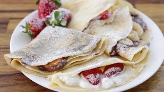 How to Make Crepes  French Crepe Recipe [upl. by Namrej]