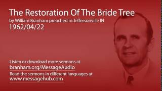 The Restoration Of The Bride Tree William Branham 620422 [upl. by Samala]