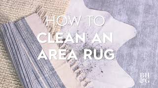 How to Clean an Area Rug  DIY Deep Clean At Home  Better Homes amp Gardens [upl. by Zebadiah]