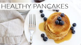 HEALTHY PANCAKES  gluten  grainfree pancakes [upl. by Ahtenak58]