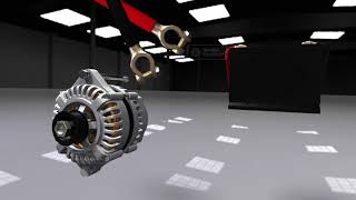 Animation on How Vehicle Alternators Work [upl. by Shirlene552]