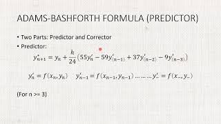 AdamsBashforthMoulton Method  Differential Equations [upl. by Minier]