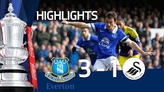 Everton vs Swansea City 31 FA Cup 5th Round goals amp highlights [upl. by Burrus58]