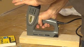 Stanley Electric StapleNail Gun TRE550 [upl. by Sellihca]