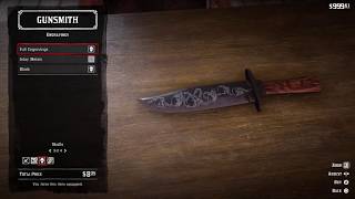 Red Dead Redemption 2  Custom Knife [upl. by Essilrahc202]