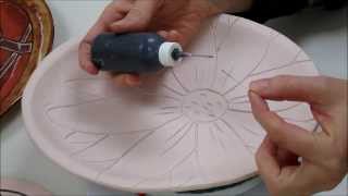 Ceramics II Glazing the Platters [upl. by Aremus256]