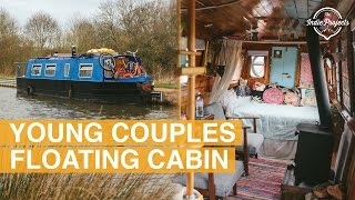 Tiny House Boat Tour  English Narrowboat [upl. by Sire]