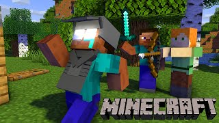 PLAYING NORMAL MINECRAFT CHALLENGE  Platabush Animation [upl. by Allcot]