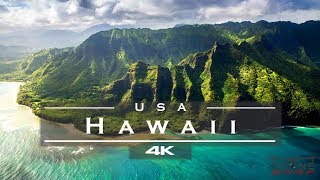 Hawaii USA 🇺🇸  by drone 4K🏄‍♂️🏝 [upl. by Gnen]