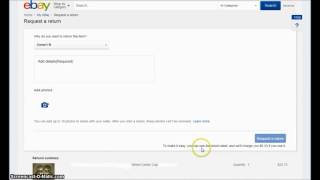 How to Return an Item on eBay Fast and Easy [upl. by Fabriane]